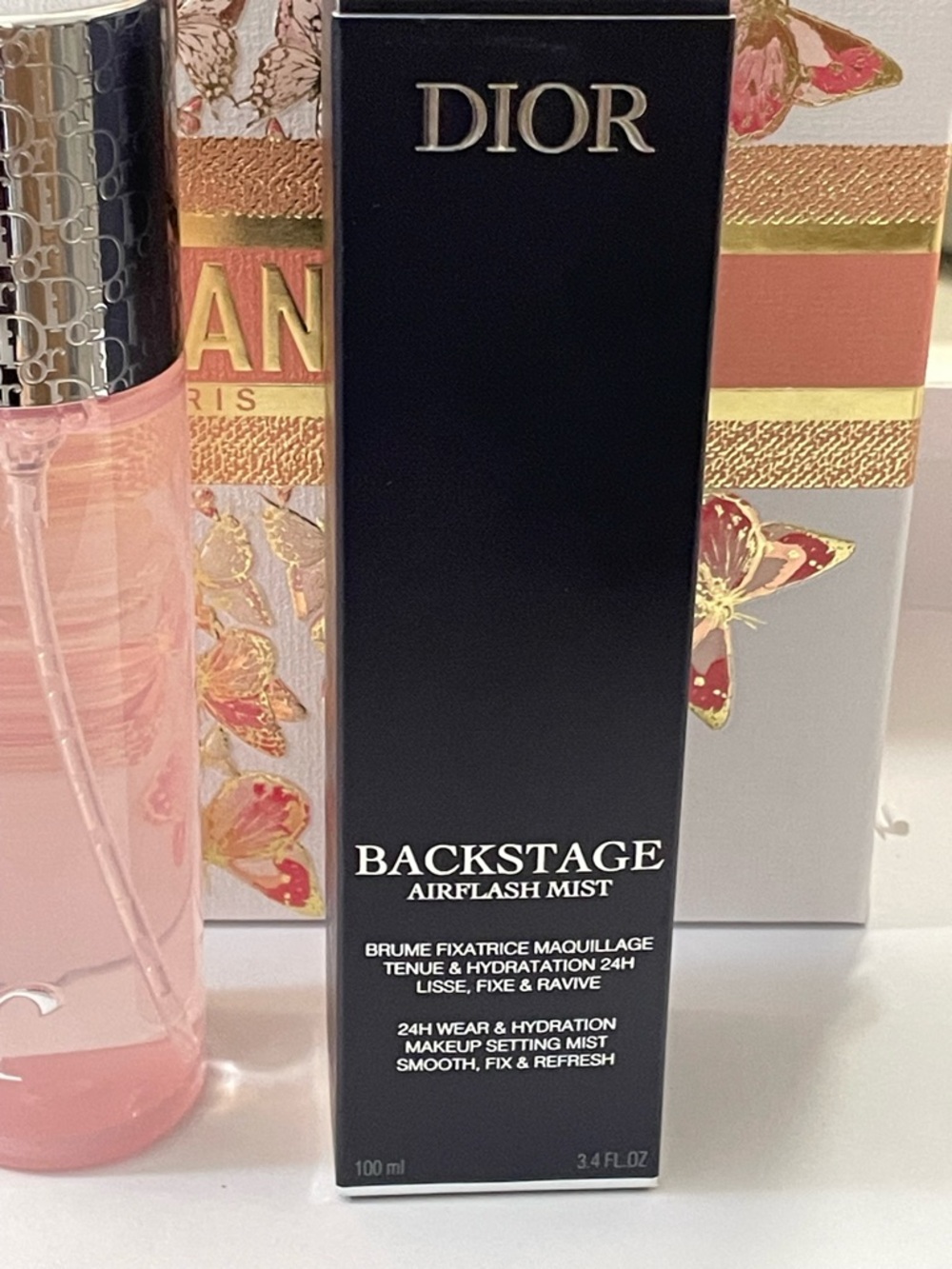 New Release Dior Backstage Airflash Mist Makeup Set Spray 24h Wear& Hydration - Picture 7 of 9